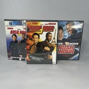 Rush Hour 1, 2 & 3 Trilogy DVD Set With Jackie Chan And Chris Tucker